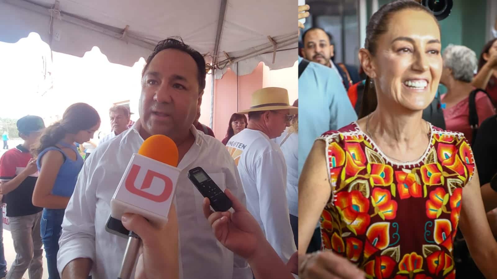 Fernando Pucheta y claudia sheinbaum.