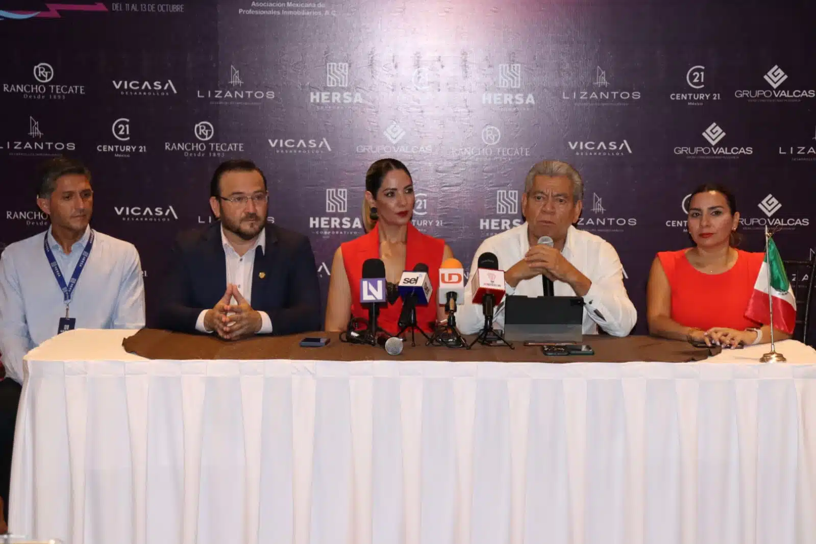 Conferencia de prensa sobre el Congreso Nacional Inmobiliario AMPI Mazatlán 2023.