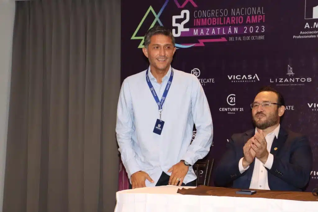 Conferencia de prensa sobre el Congreso Nacional Inmobiliario AMPI Mazatlán 2023.