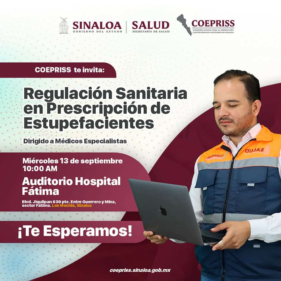 Imagen publicitaria de la invitación a la capacitación de Coepriss