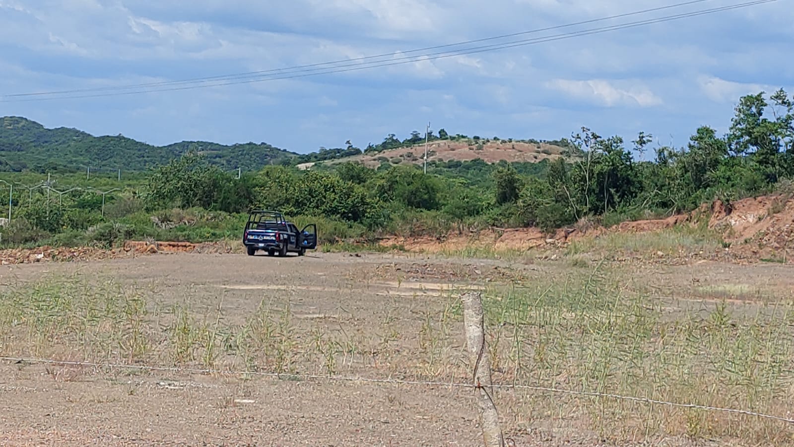 Terreno donde se encontró cuerpo