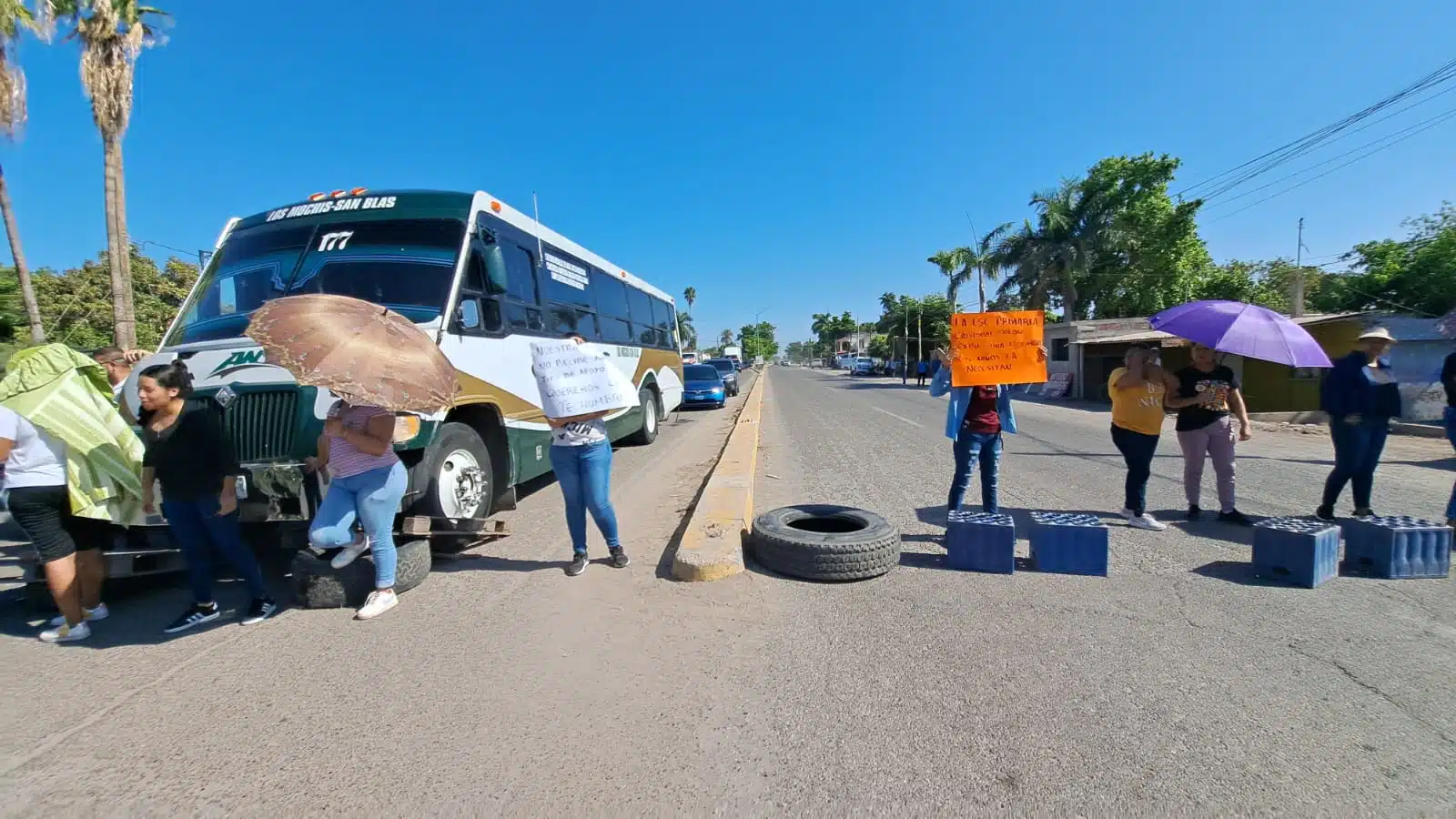 Bloqueo en carretera