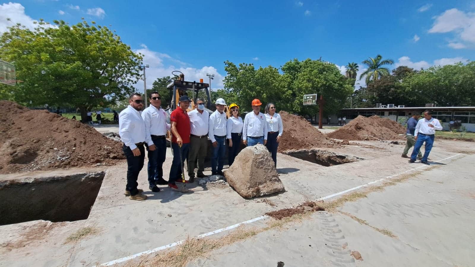 Inician construcción de techumbre en el Cetis 68 de Los Mochis