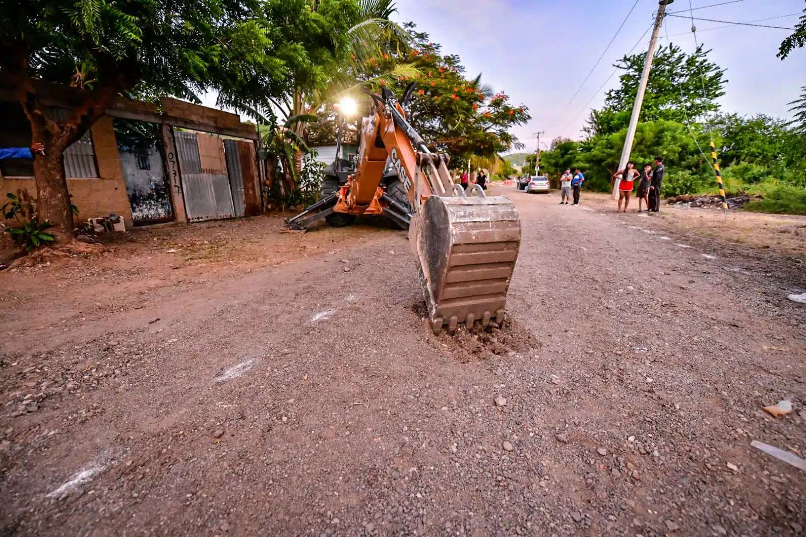 obra de pavimentación