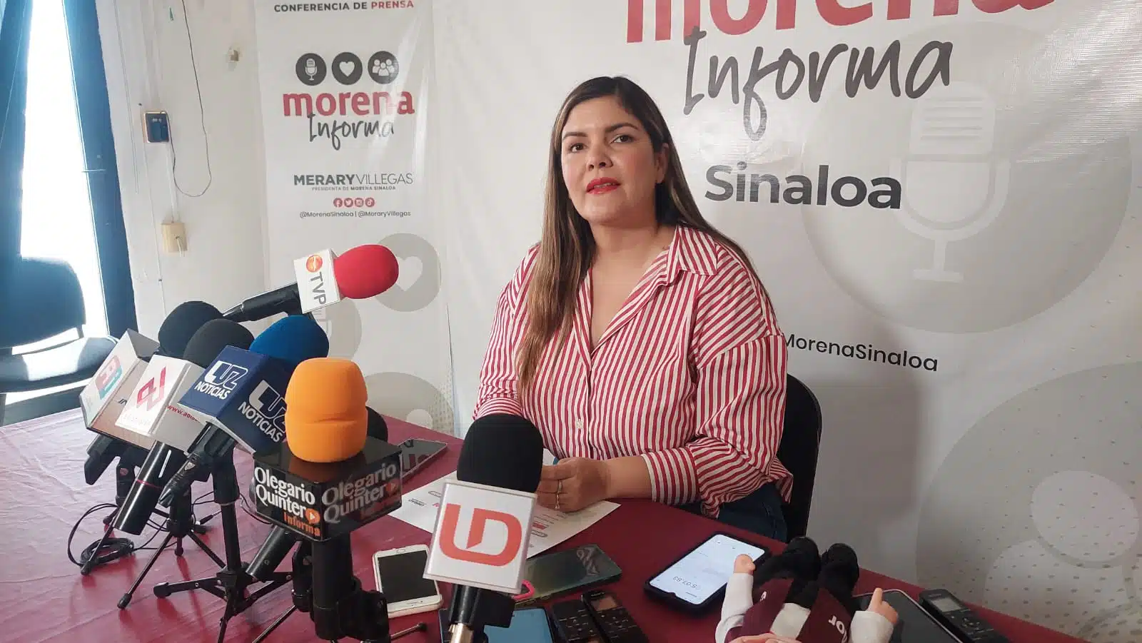 presidenta de Morena en Sinaloa, Merary Villegas Sánchez