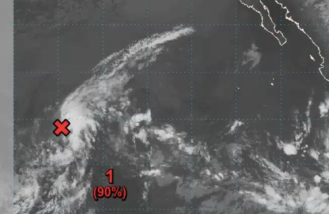 mapa de baja presión que puede ser depresión tropical