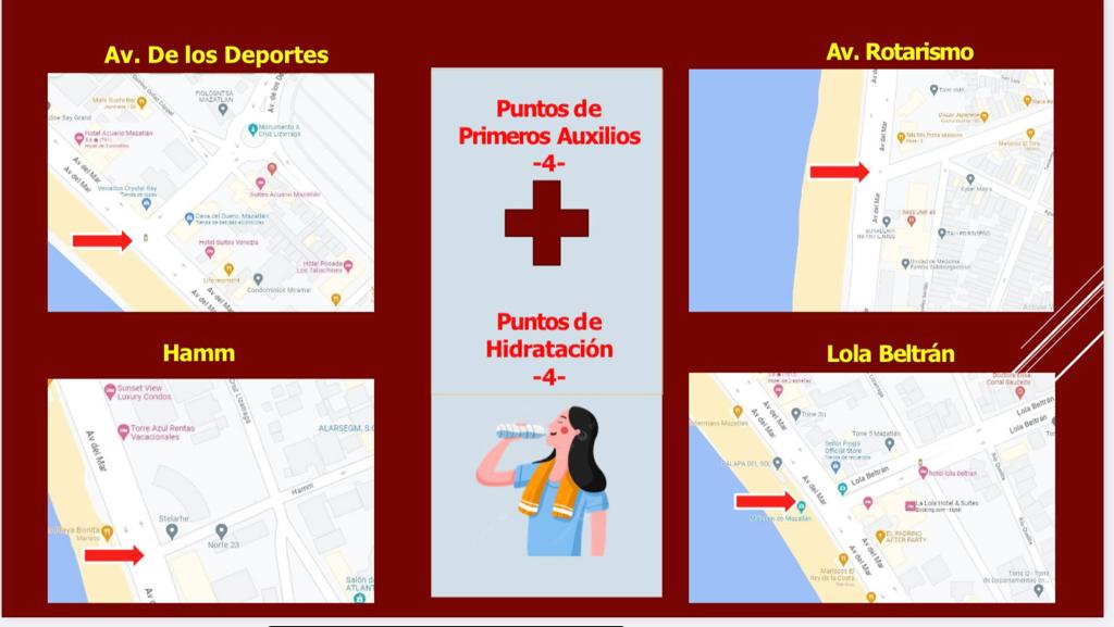 puntos desfile donde atenderan persona
