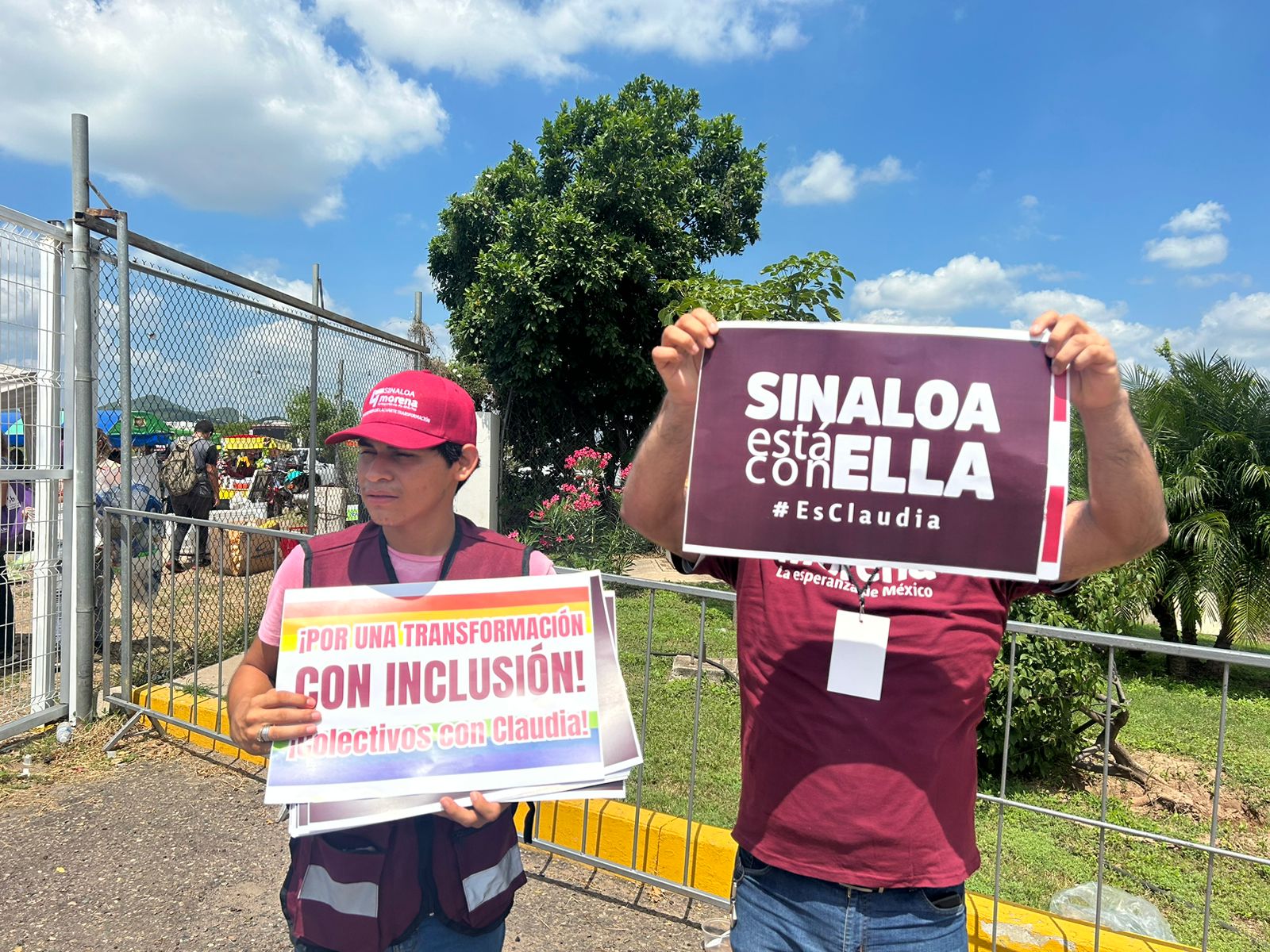 Simpatizantes de Claudia Sheinbaum
