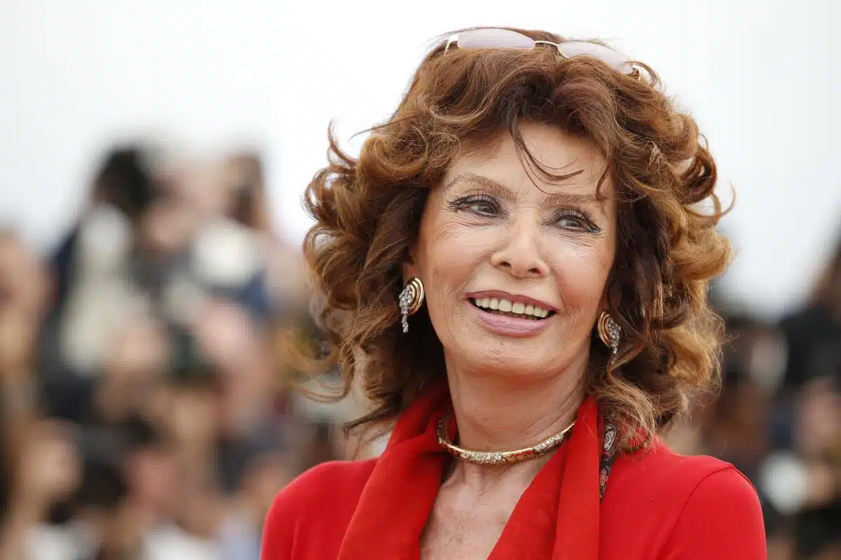 La actriz de Hollywood Sophia Loren