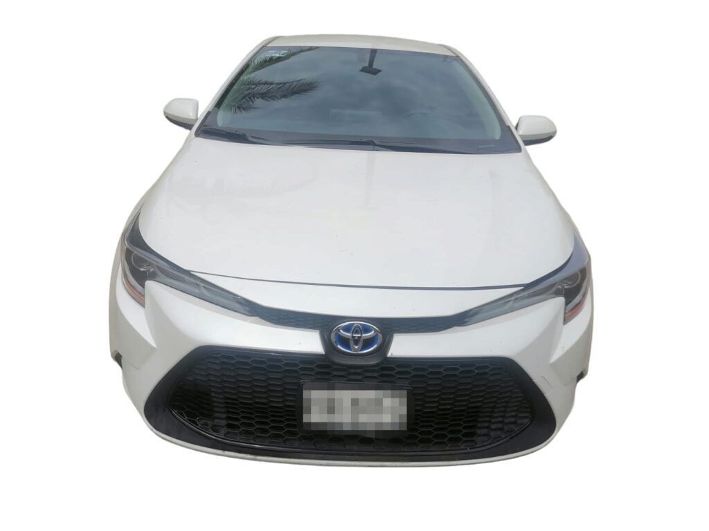 Automóvil de la línea Toyota con reporte de robo