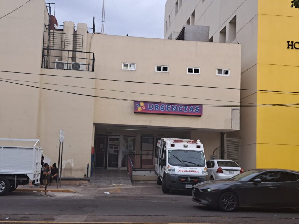 Área de urgencias del Hospital Pediátrico de Sinaloa