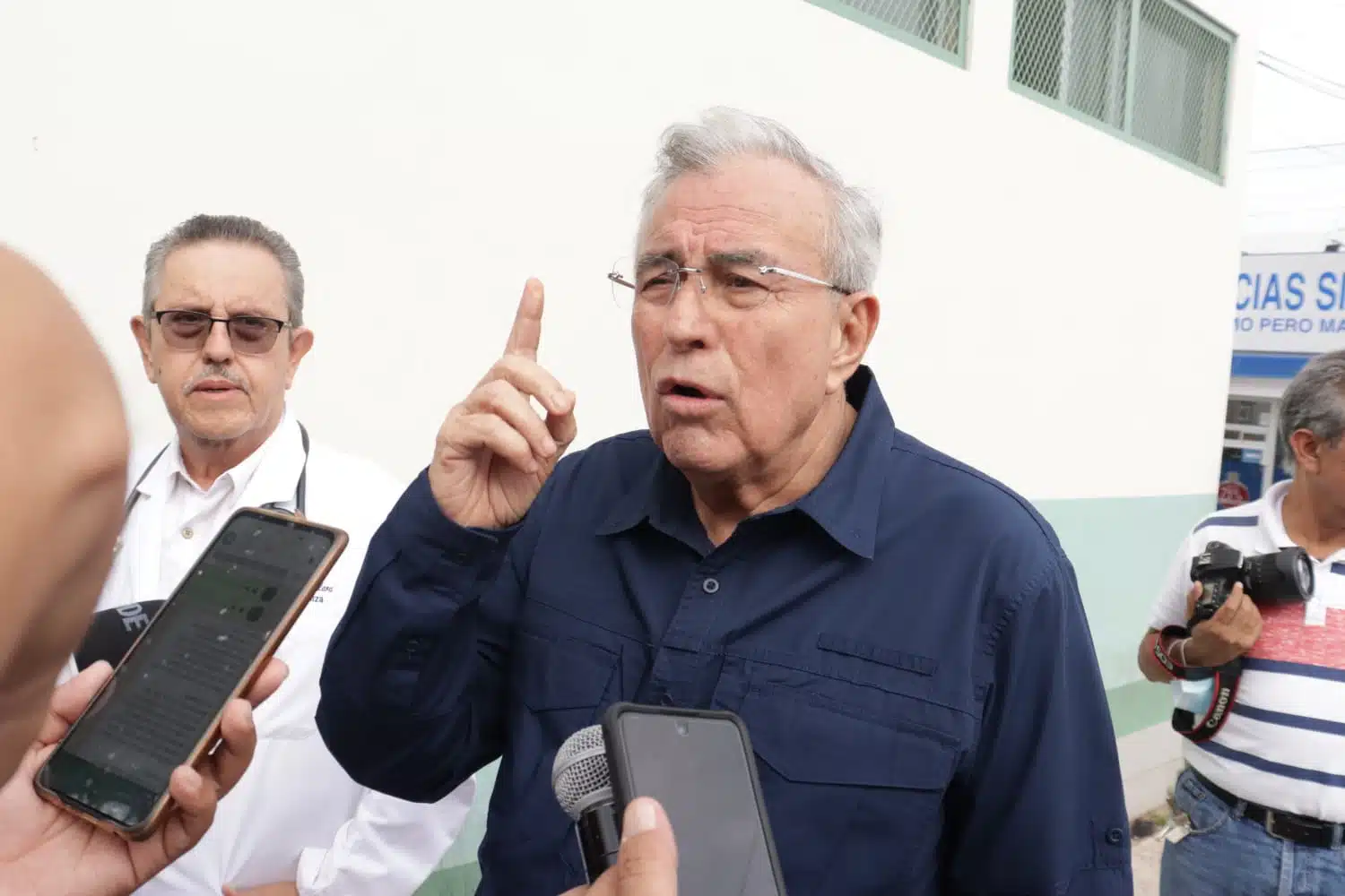 Gobernador Rubén Rocha Moya en Los Mochis
