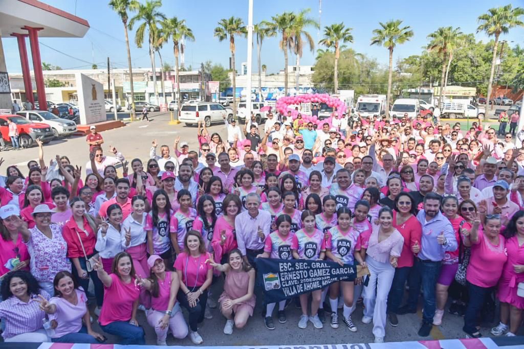 Caminata Rosa en el municipio de Ahome