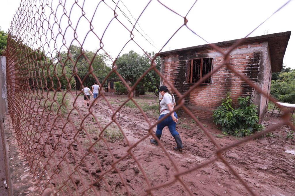 Viviendas afectadas en Culiacán 