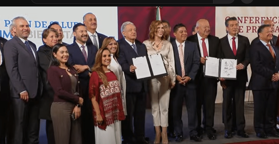 Amlo Y 23 Gobernadores Firman Acuerdo Para Federalizar La Salud Con El Imss Bienestar Línea 5343