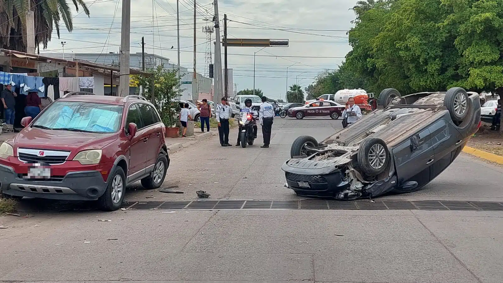 Accidente de vehículos en Los Mochis