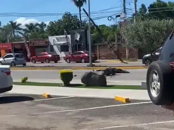 Accidente de motocicleta en el sector Delicias de Los Mochis