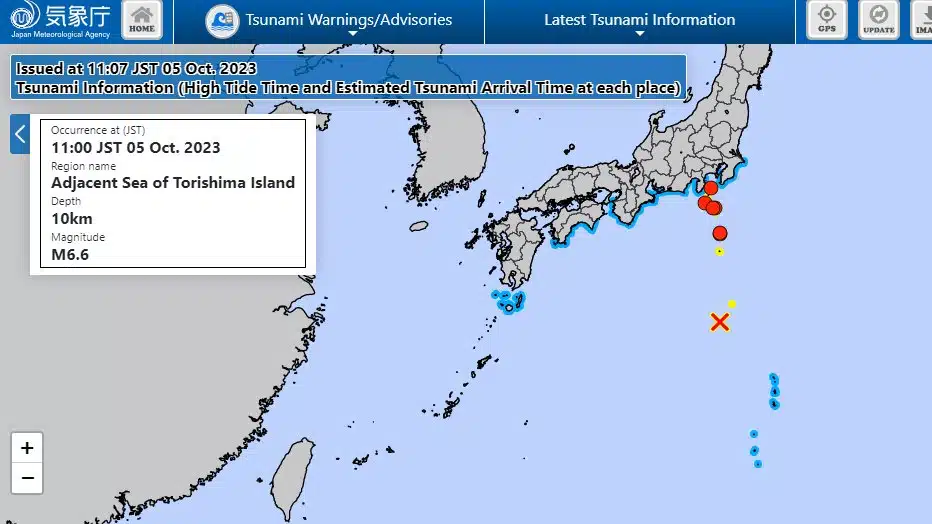 Terremoto de 6.6 grados activa alerta de tsunami en Japón