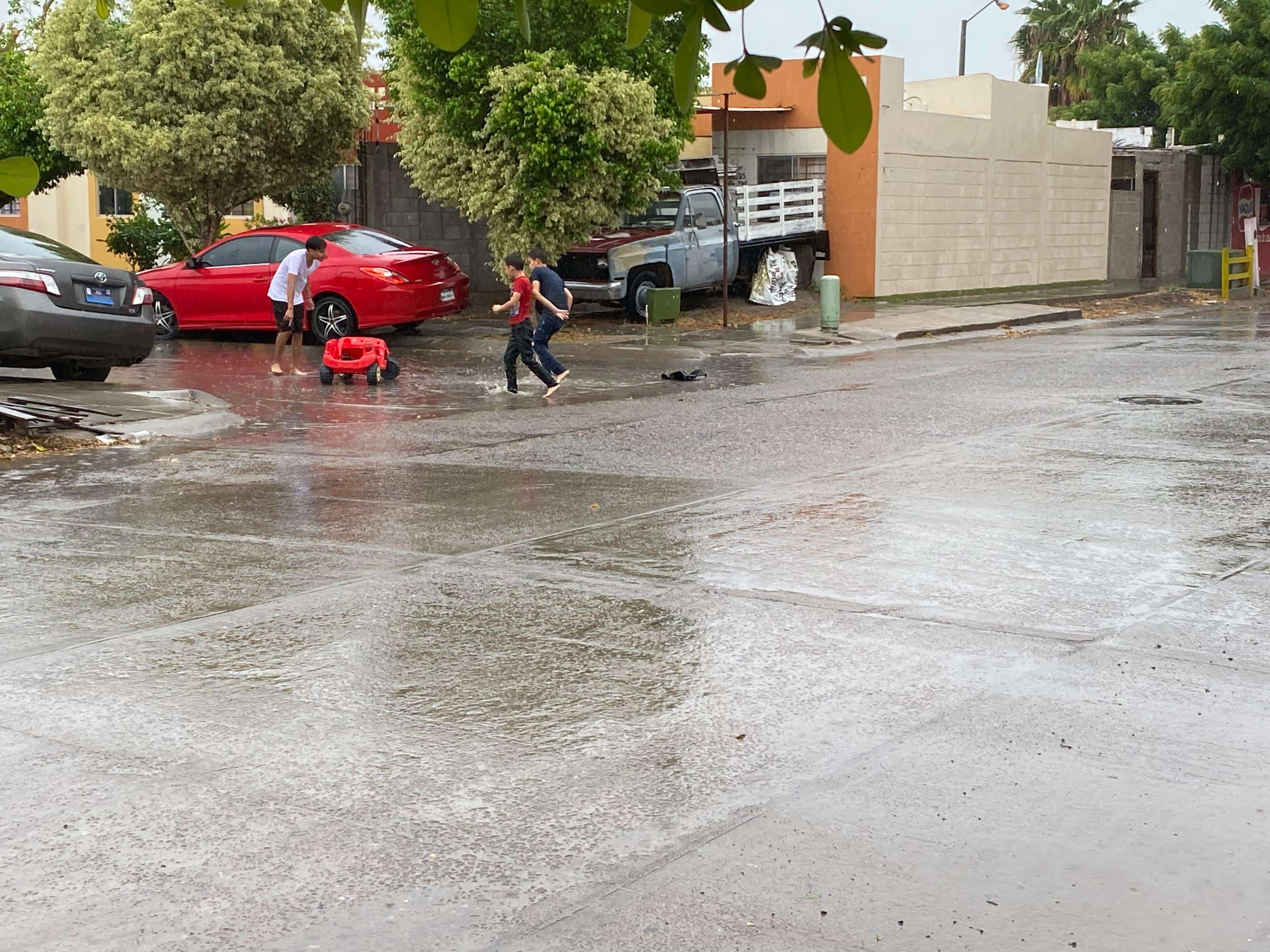 Día de lluvia en Los Mochis