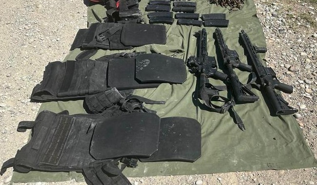 Armas y chalecos antibala