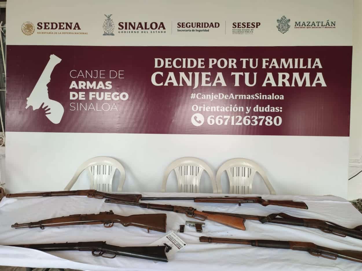 Terminó este viernes el programa Canje de Armas en Mazatlán, Rosario y Escuinapa.