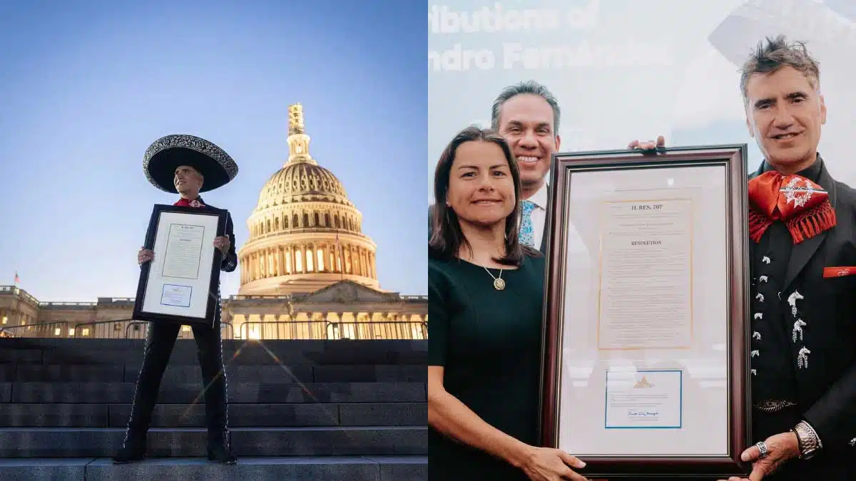 Capitolio de Estados Unidos da reconocimiento al mexicano Alejandro Fernández