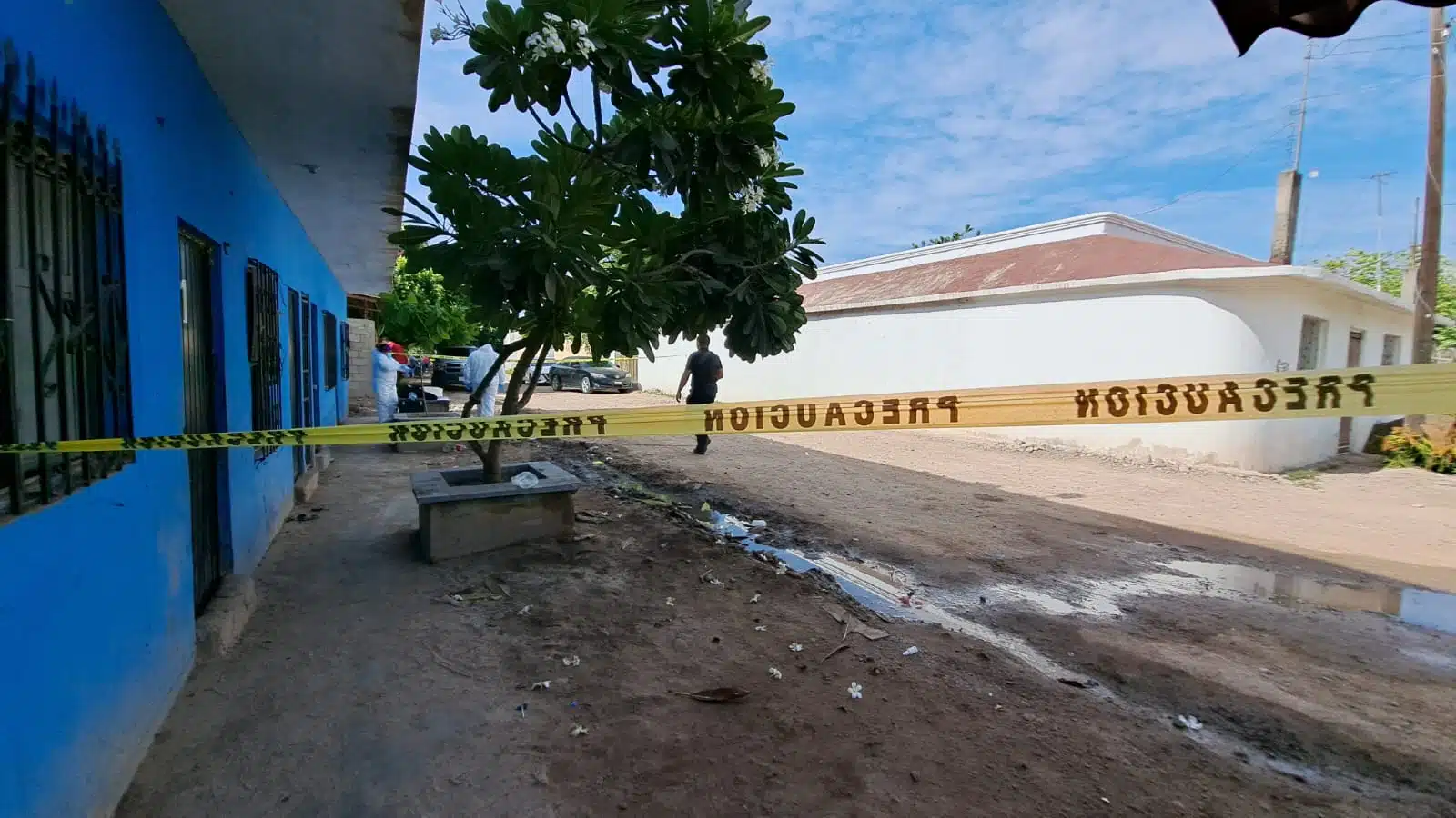 Casa donde fue asesinada Diana Marisol de 18 años en Villa Juárez Navolato