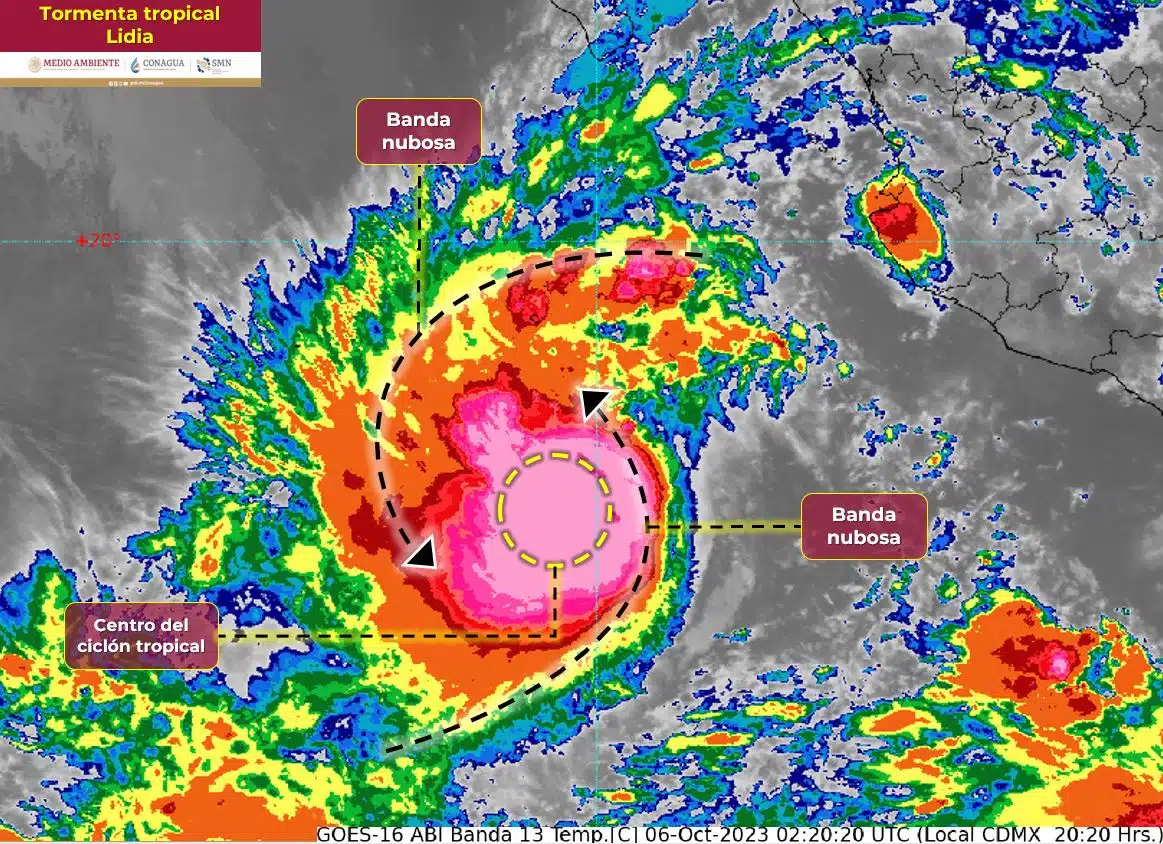 Lidia podría evolucionar a huracán de categoría 1 el sábado