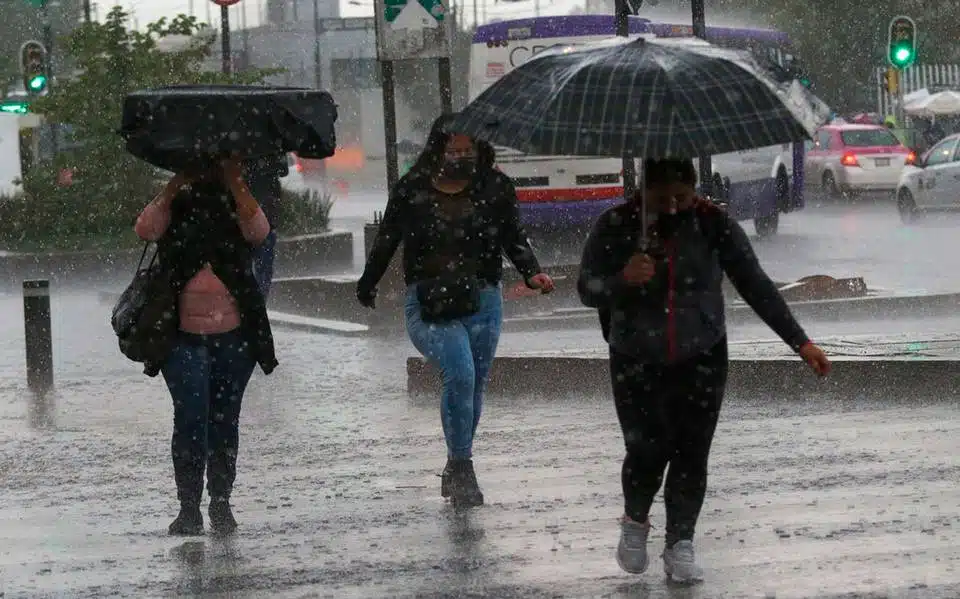Previsión de lluvias de intensas a torrenciales en México