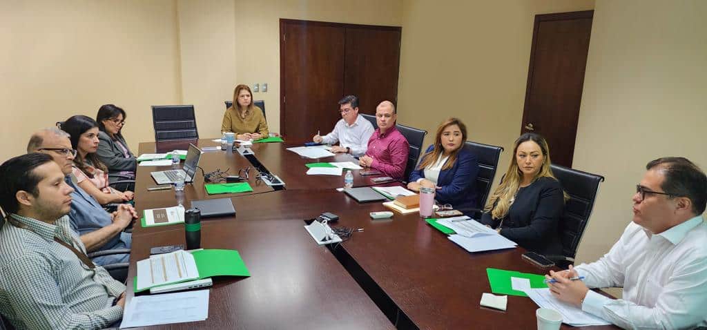 Integrantes de Comité de planeación de la ASE sentados en reunión