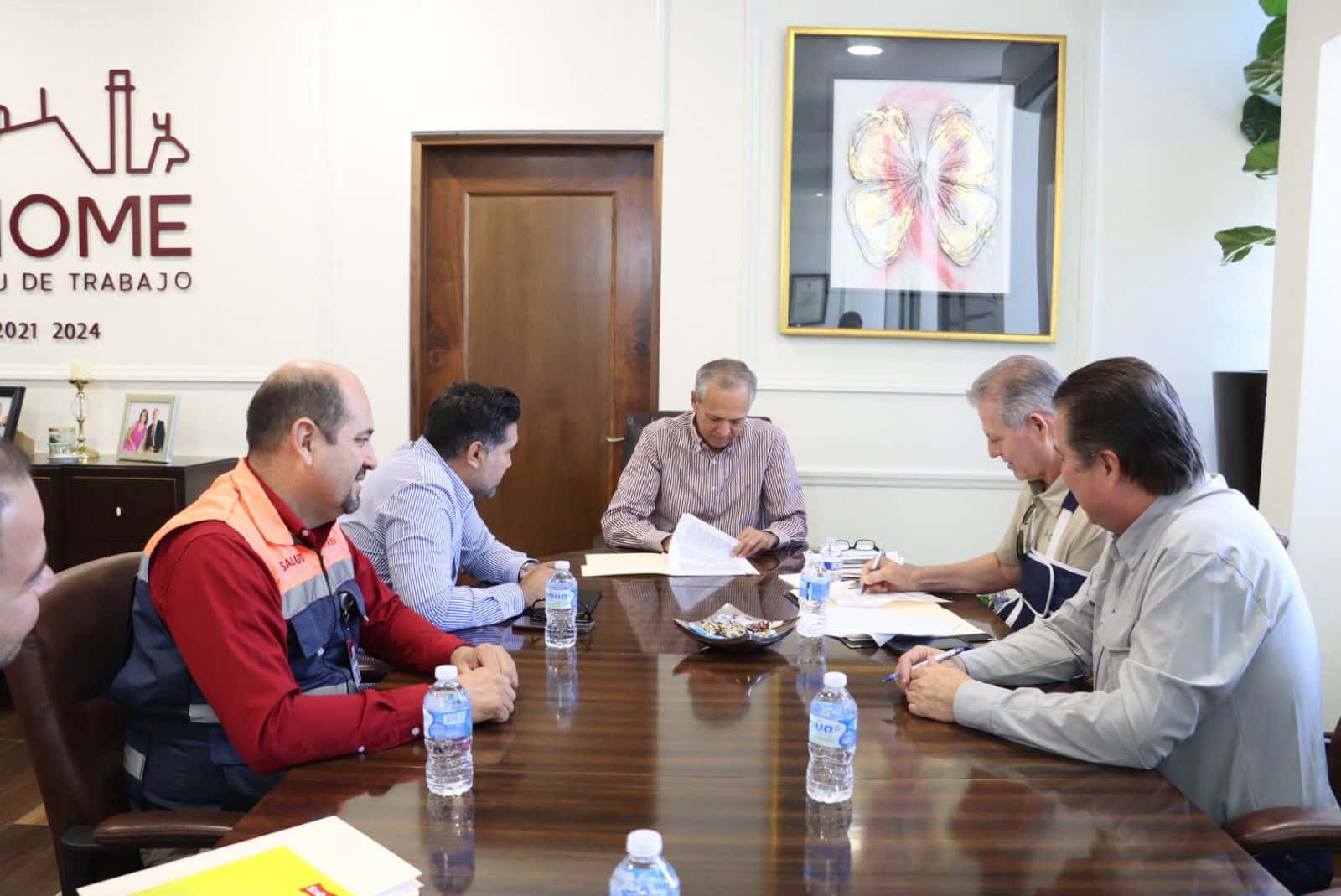 firma de convenio fue entre la Coepriss y el Ayuntamiento de Ahome