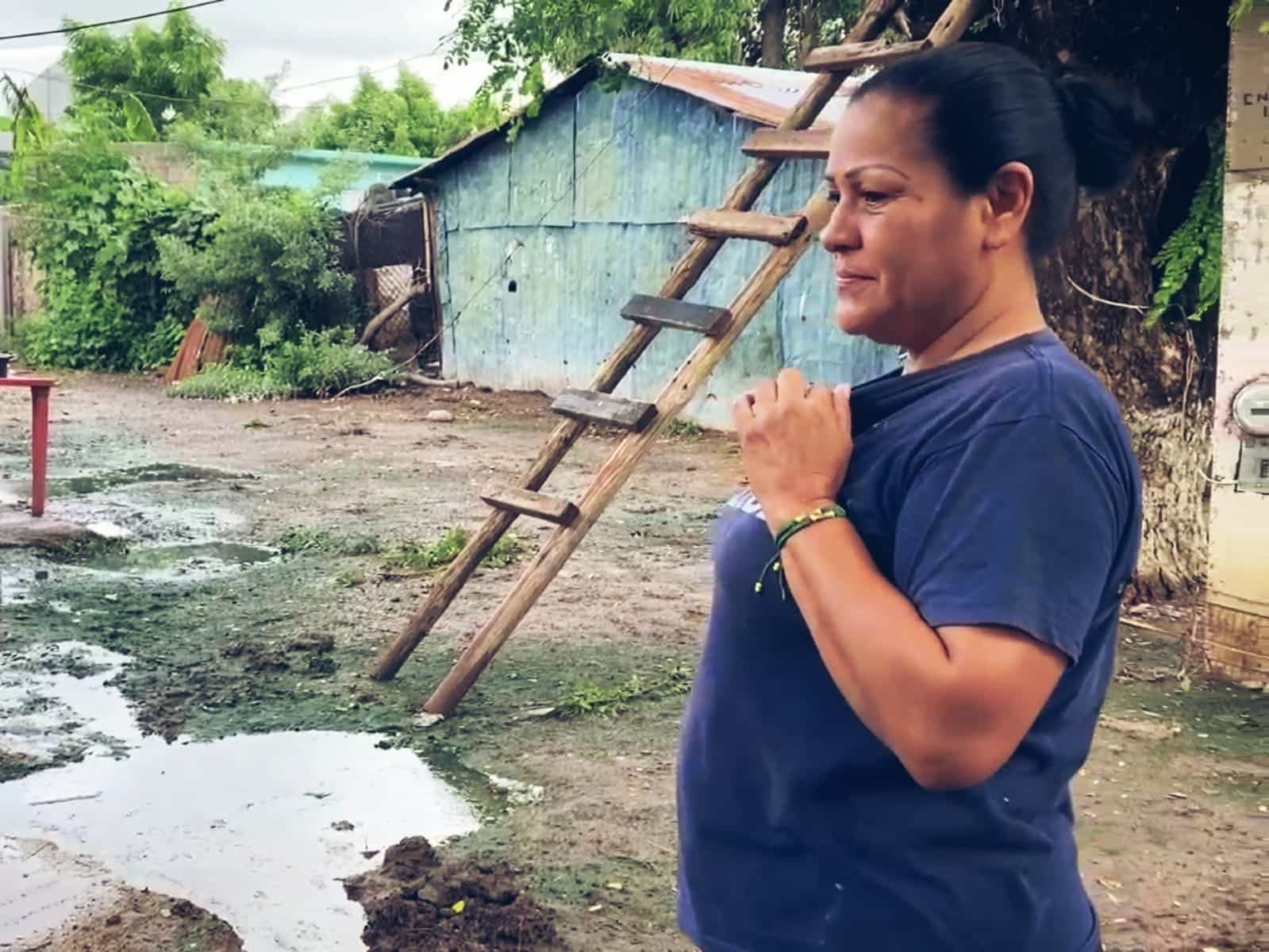 María Elena en zona con daños por lluvia
