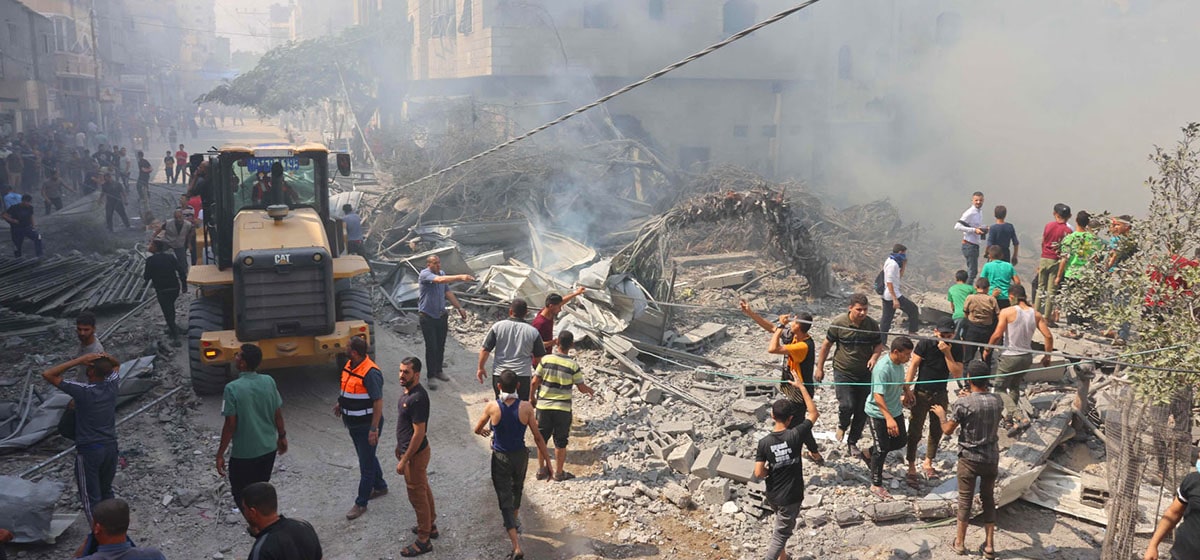 Casas y edificios destruidos en Gaza