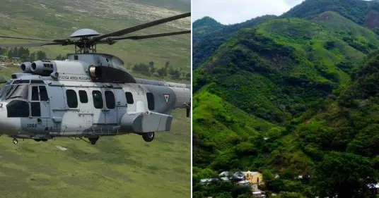 Helicoptero de la Fuerza Aérea se desploma en Topia