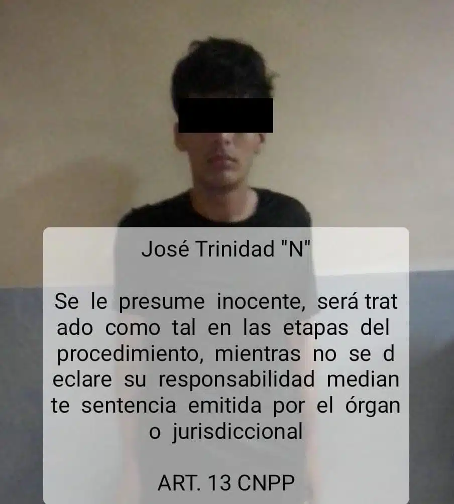 José Trinidad fue detenido en Mazatlán
