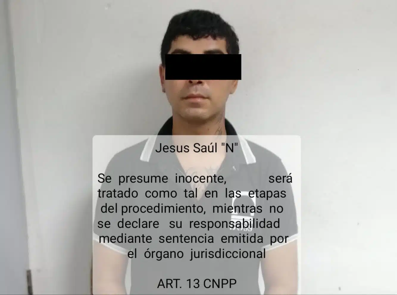 Jesús Saúl fue detenido por la policía cuando se desplazaba en una moto con reporte de robo.