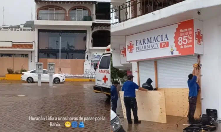 Habitantes de Puerto Vallarta toman precauciones por el huracán Lidia