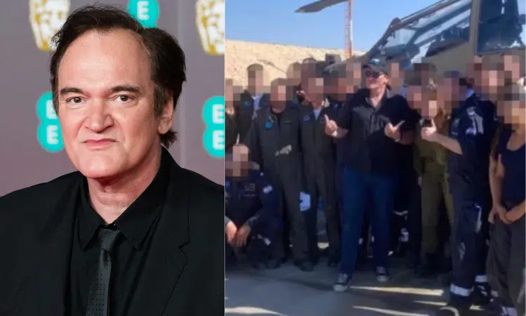 Tarantino visita a las tropas en Israel