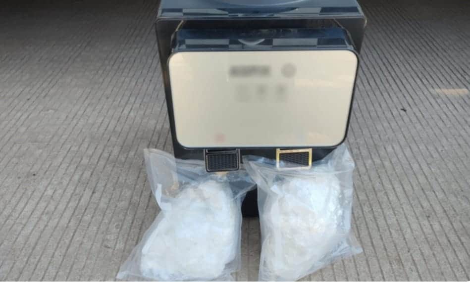 Dispensador de agua donde se encontró cargamento dedroga