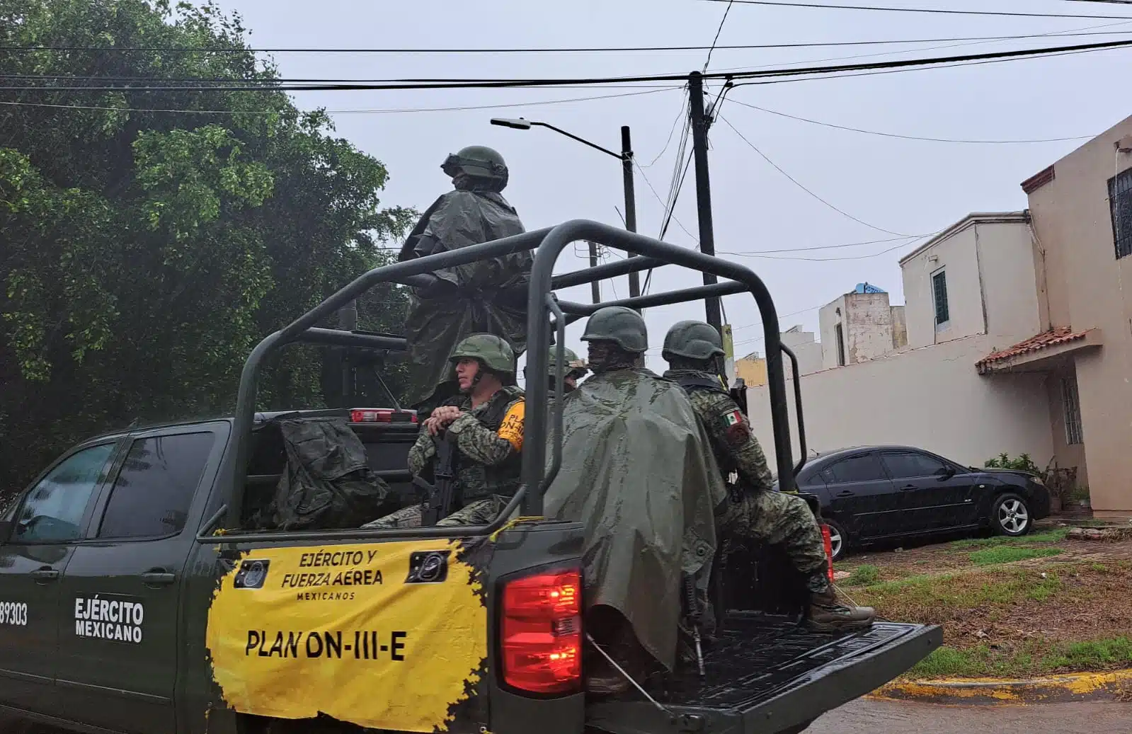 Ejército mexicano llegando a Guasave