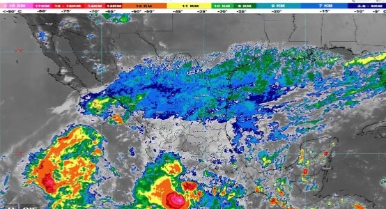 En 13 estados prevén situaciones extremas con el clima por la entrada de ciclones