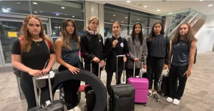 Equipo de gimnasia rítmica en Israel