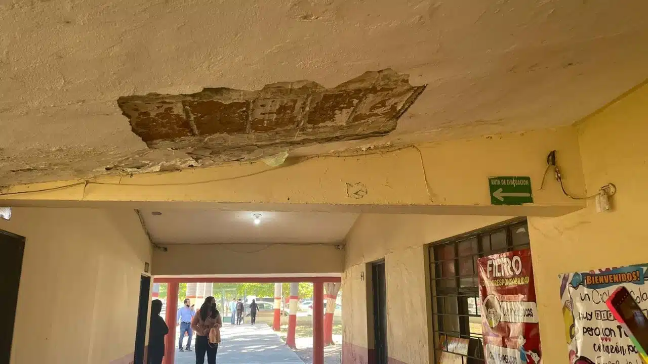 Muchas escuelas en Sinaloa presentan daños en infraestructura.