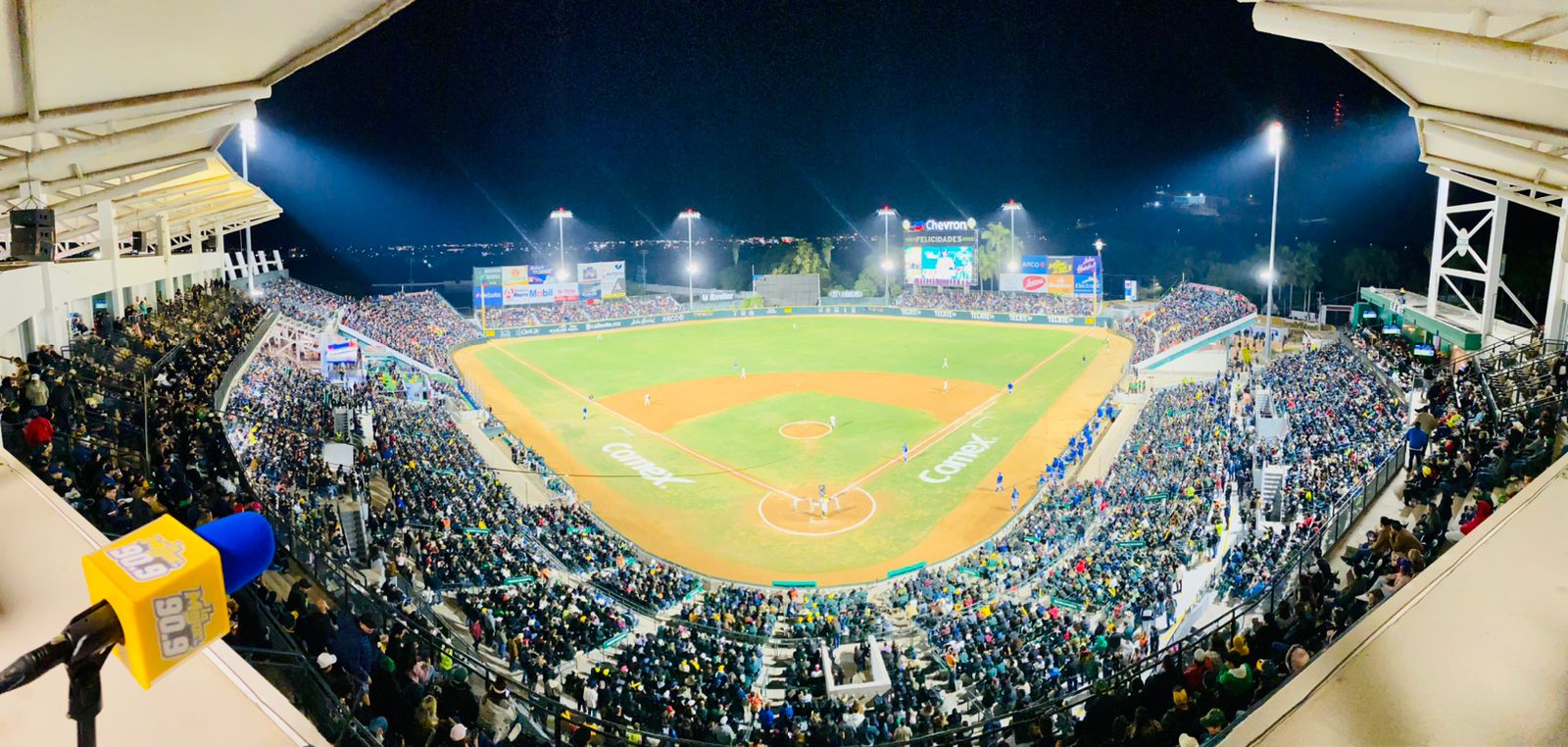 Interior del estadio Chevron Park