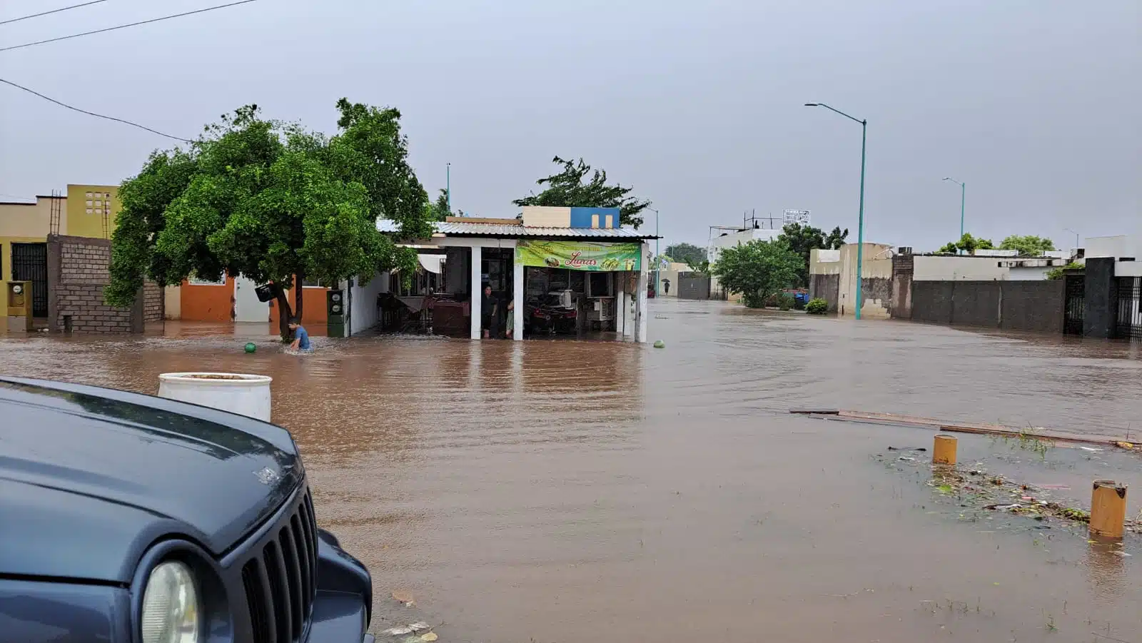 Evacuan familias en Guasave a causa de las lluvias por 