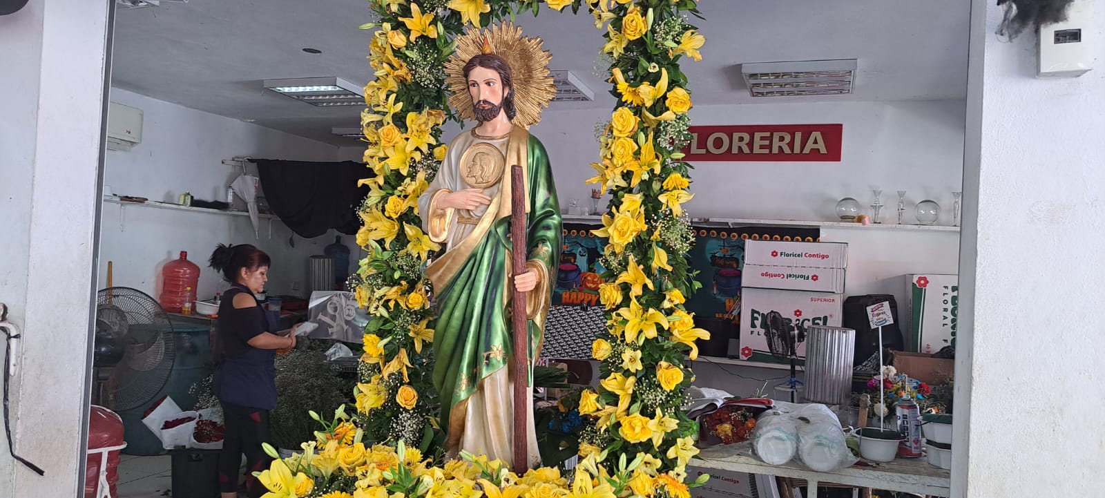Florería del mercado de las flores en Culiacán