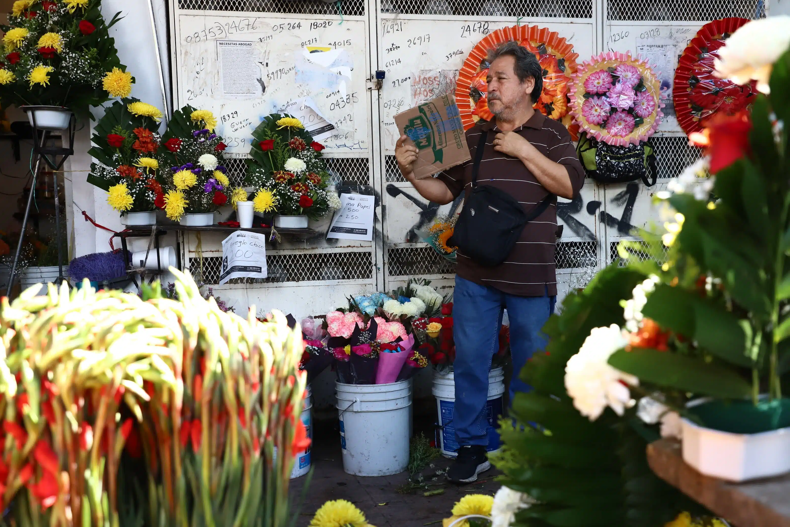 Vendedor de flores en Culiacán