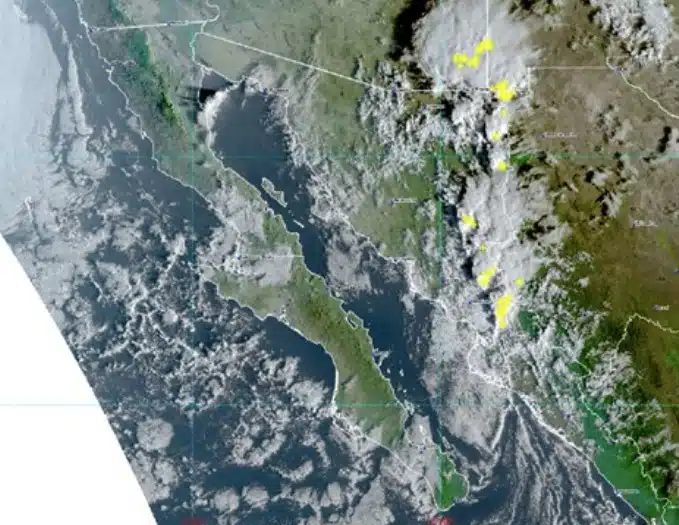 Frente frío 7 que mantiene potencial de lluvias en varios estados de México