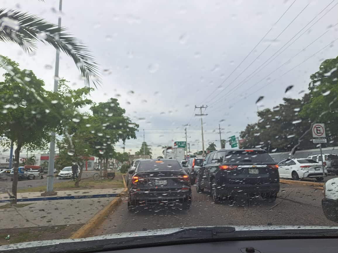 Gotas de agua en parabrisas