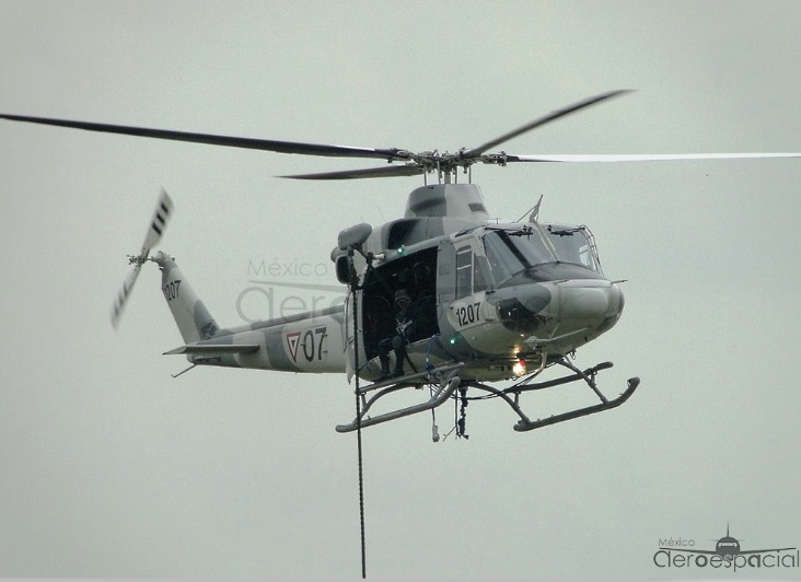 Helicóptero de la Fuerza Aérea Mexicana